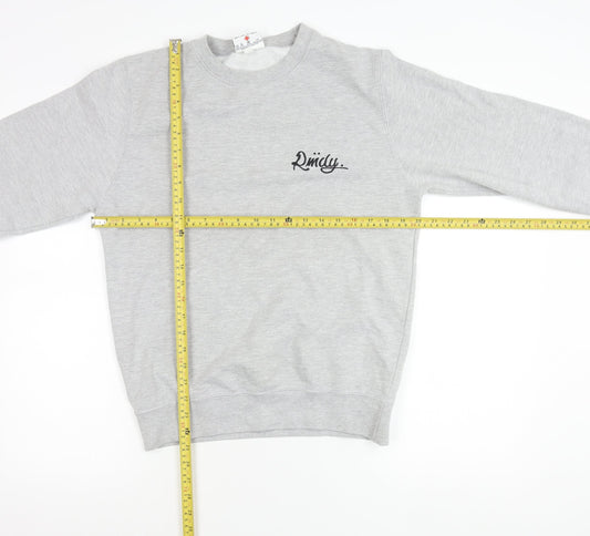 RMDY Men’s Grey Small Crew Neck Logo Sweatshirt Pullover