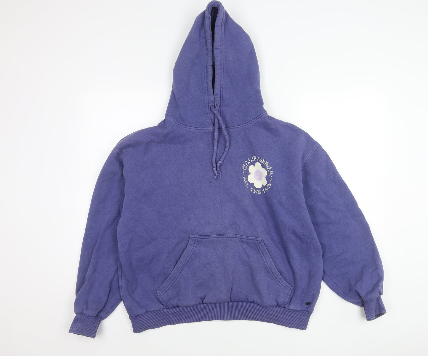 Pull&Bear Teens Blue Pullover Hoodie Size 12 Graphic Print