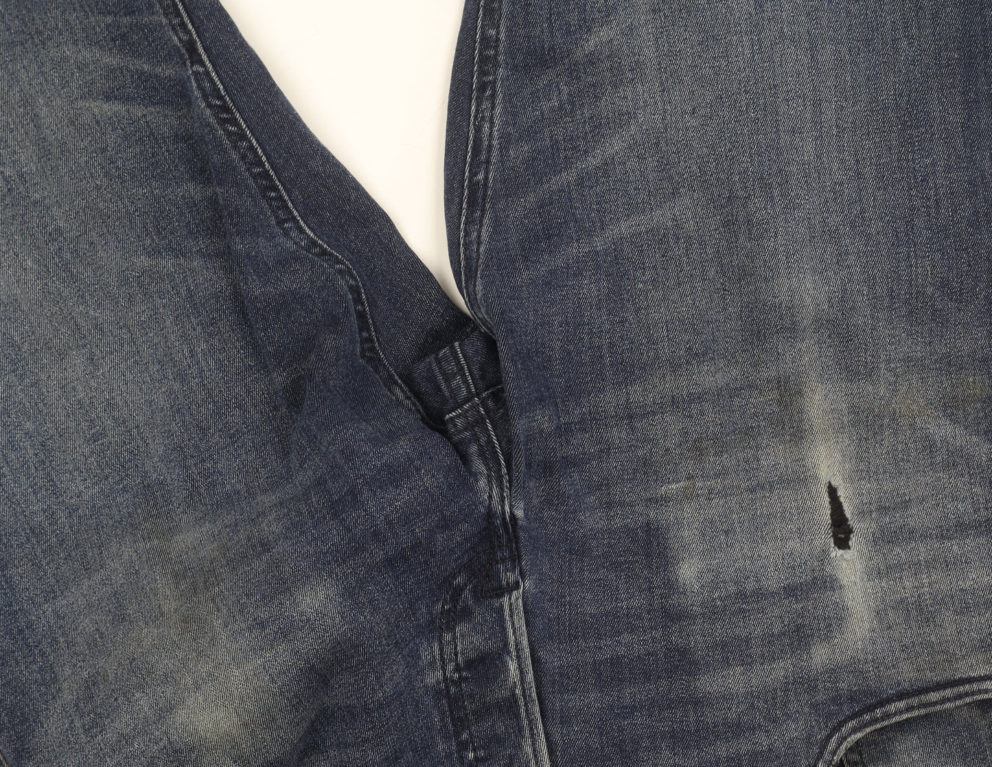 Jack & Jones Men’s Blue Slim Fit Glenn Denim Jeans Size 34 Distressed
