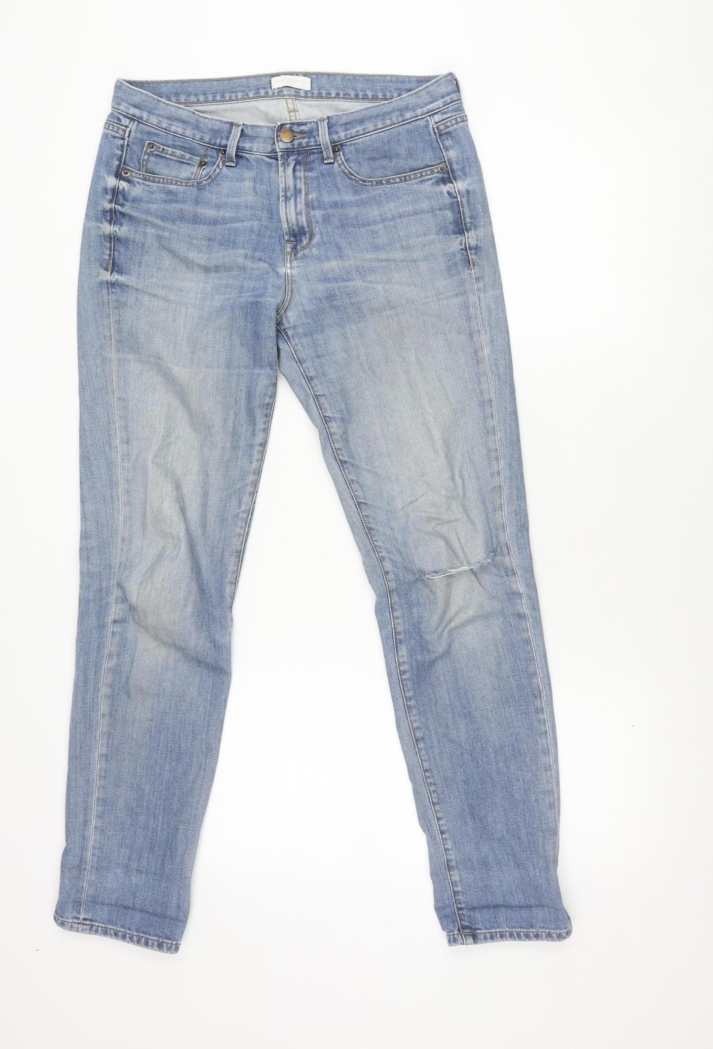 The White Company Womens Blue Skinny Slim Jeans Size 10