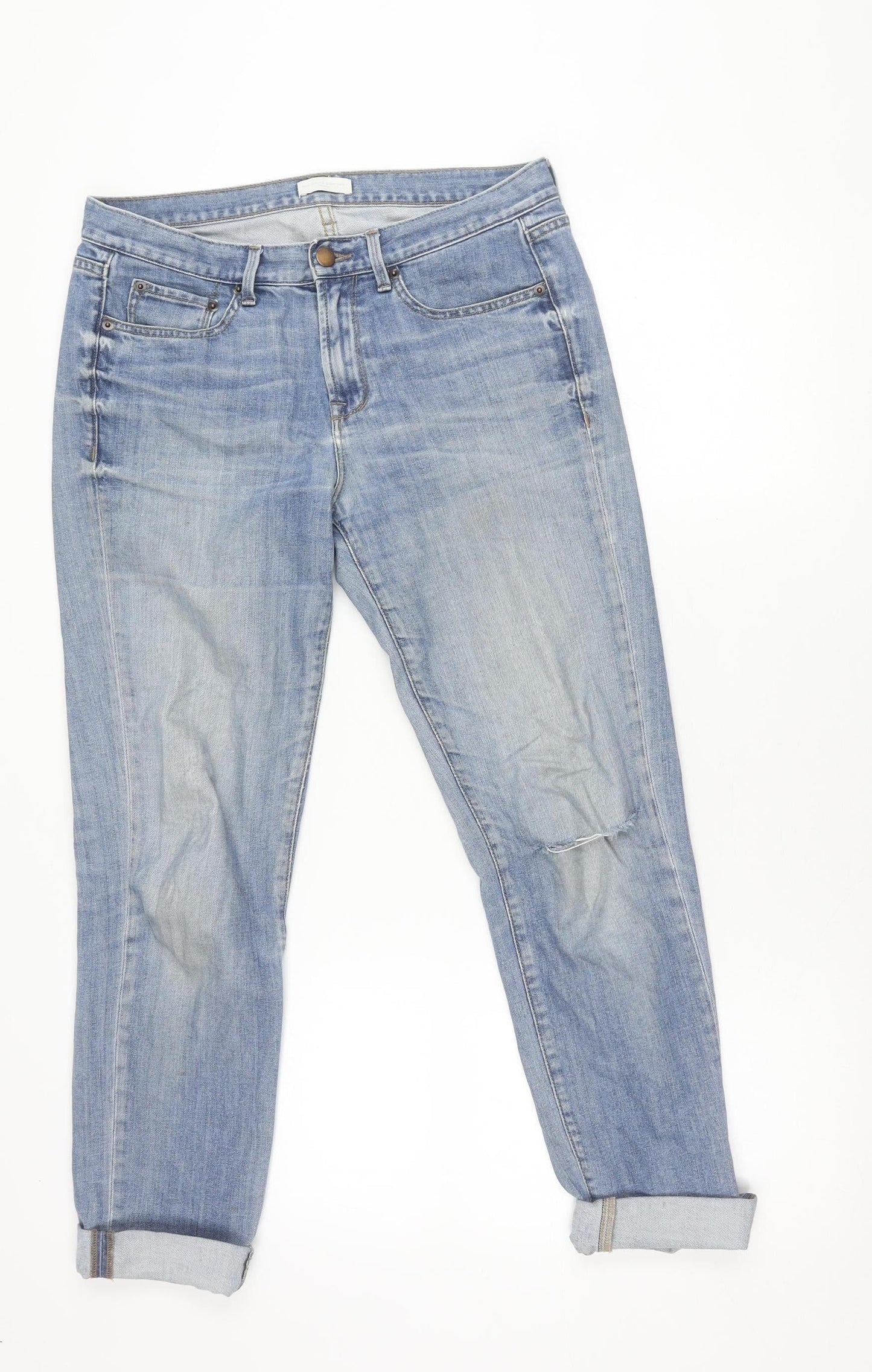 The White Company Womens Blue Skinny Slim Jeans Size 10
