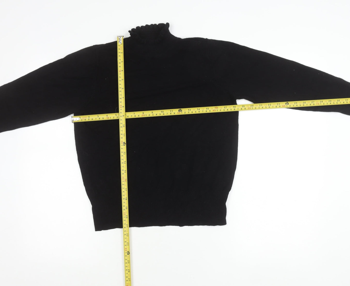 River Island Womens Black Size 16 Mock Neck Pullover Jumper