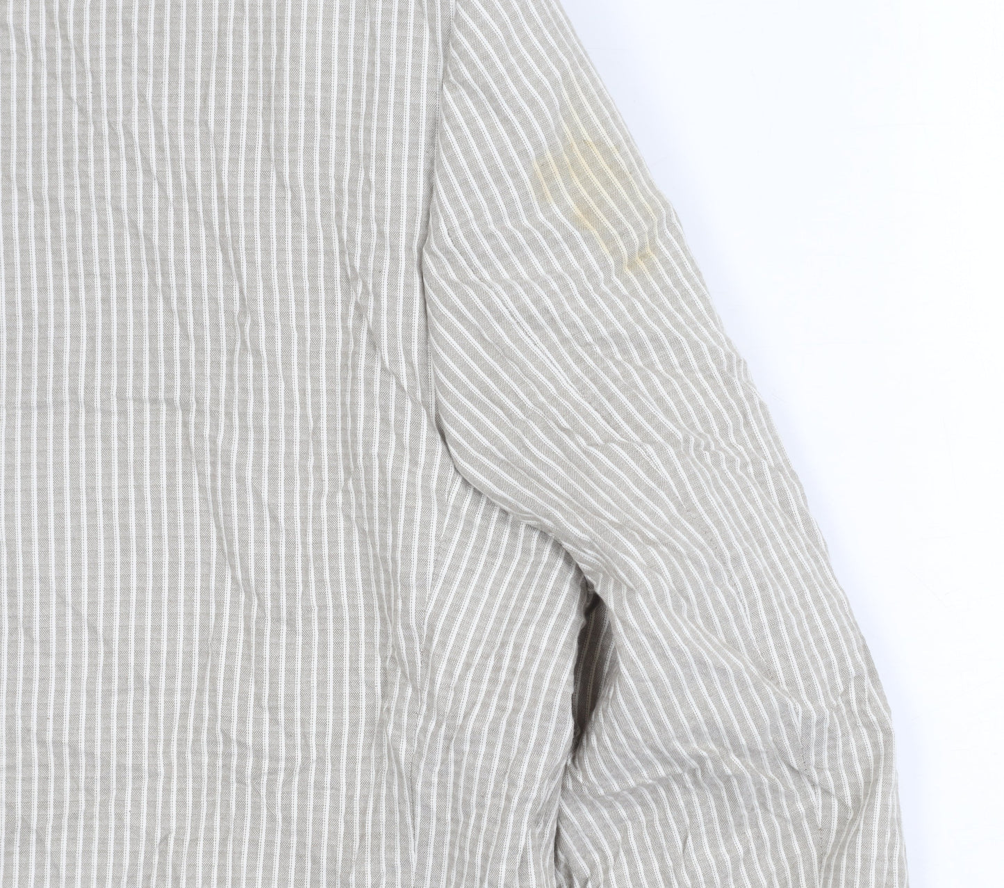 Cruise Men’s Beige Striped Cotton Blazer Jacket 42R XL