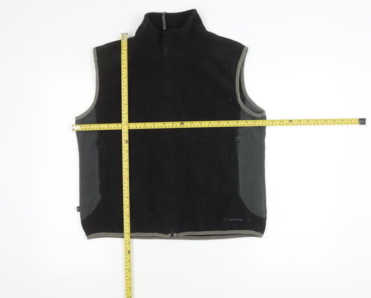 Mountainlife Unisex Adults Black Fleece Waistcoat Bodywarmer Size 14