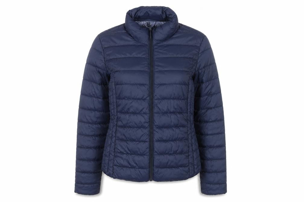 Primark Womens Blue Puffer Jacket Size 6 XS Lightweight Quilted Coat