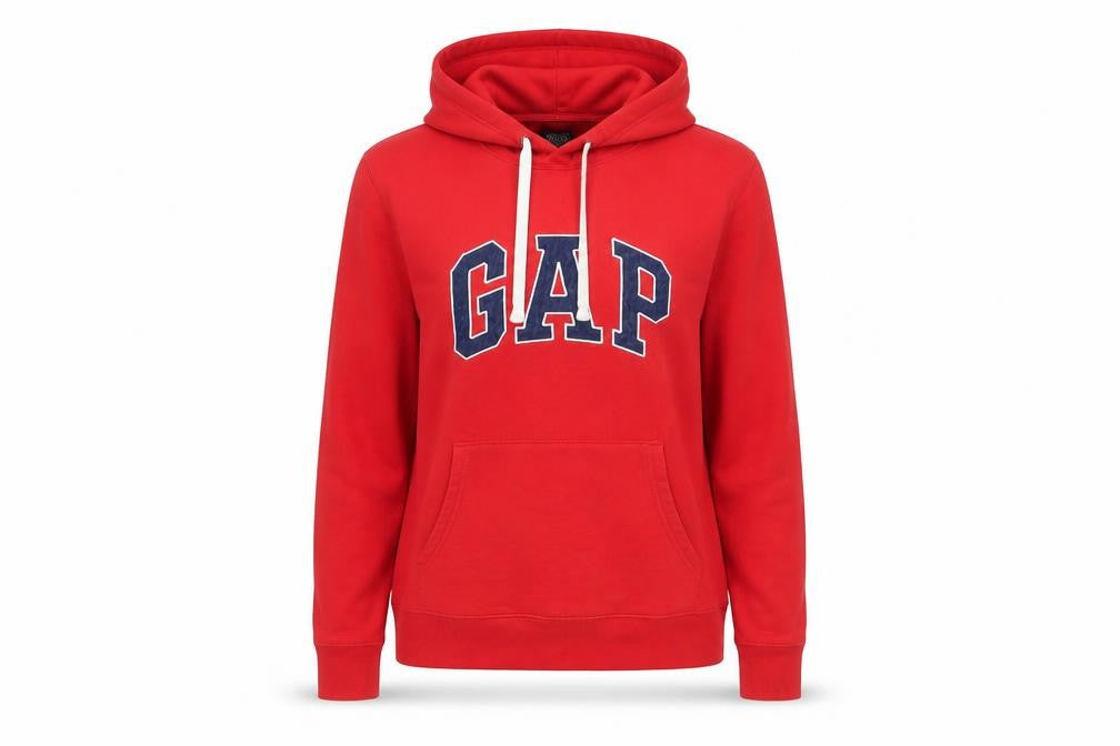 Gap Women’s Red Pullover Hoodie Small Regular Fit Logo