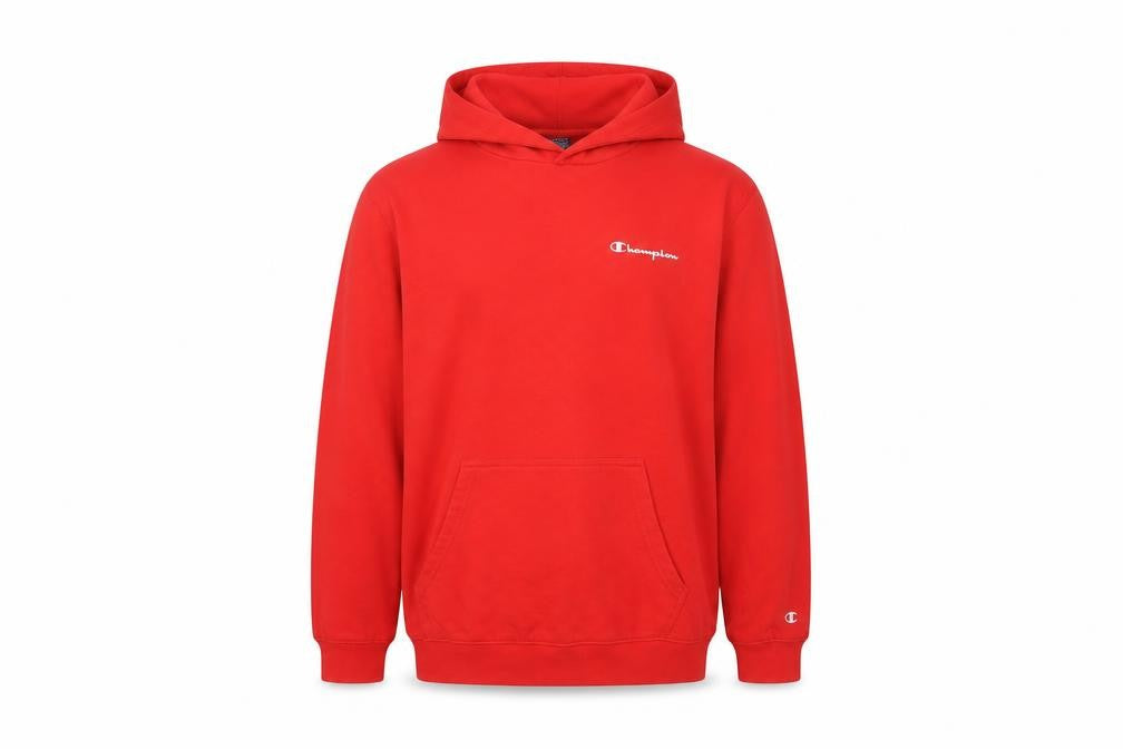 Mens UK L Regular Champion Red Pullover Hoodie