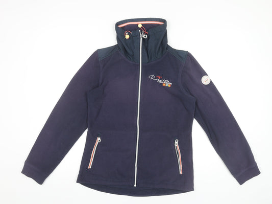 Regatta Womens Blue Fleece Jacket Size 10 Full Zip Outdoor Casual
