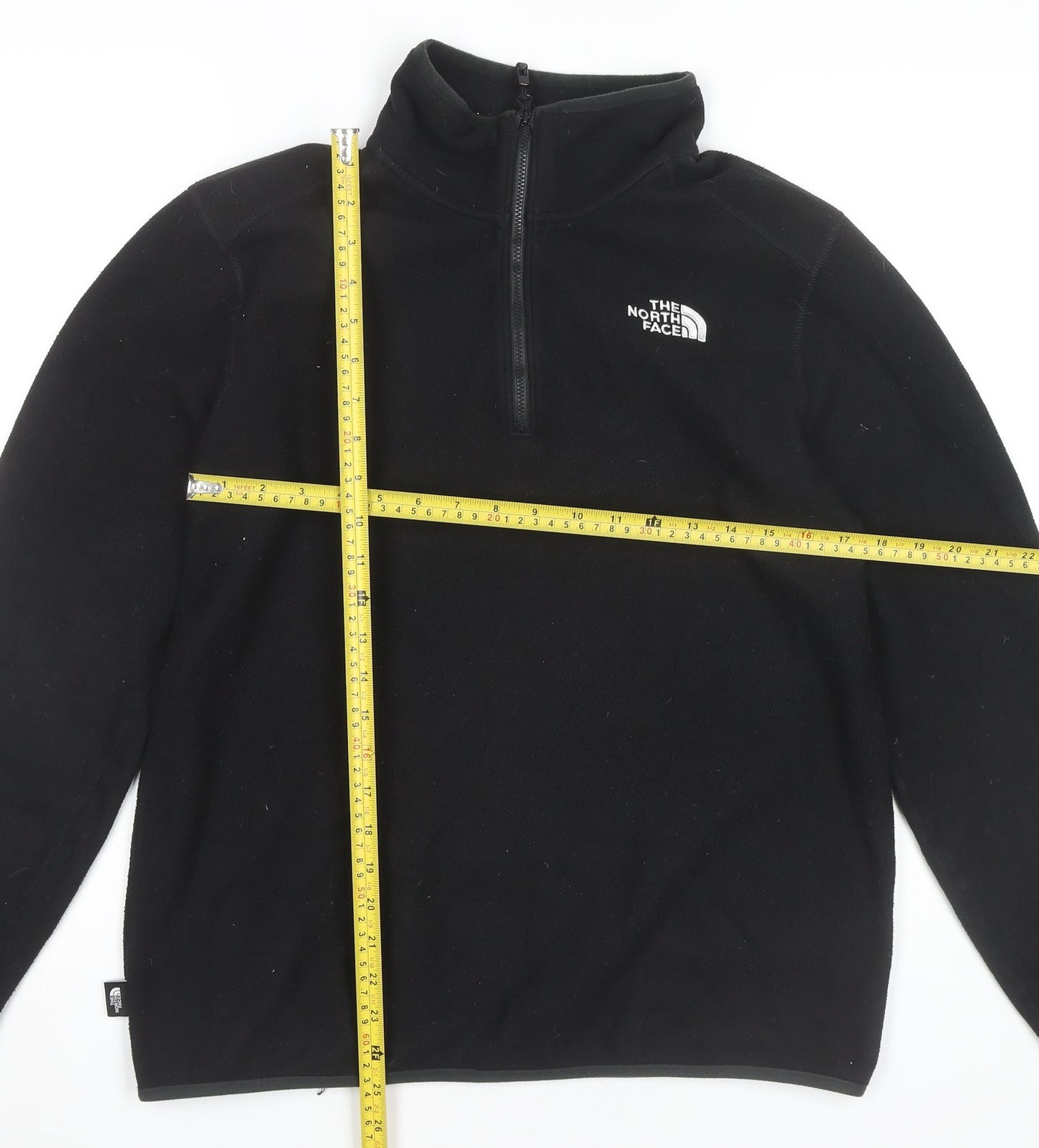 The North Face Mens Black M Fleece Pullover Sweatshirt 1/4 Zip