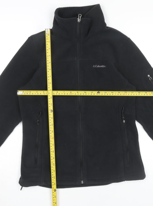 Columbia Men's Black Fleece Jacket Size S Full Zip Outdoor Sportswear