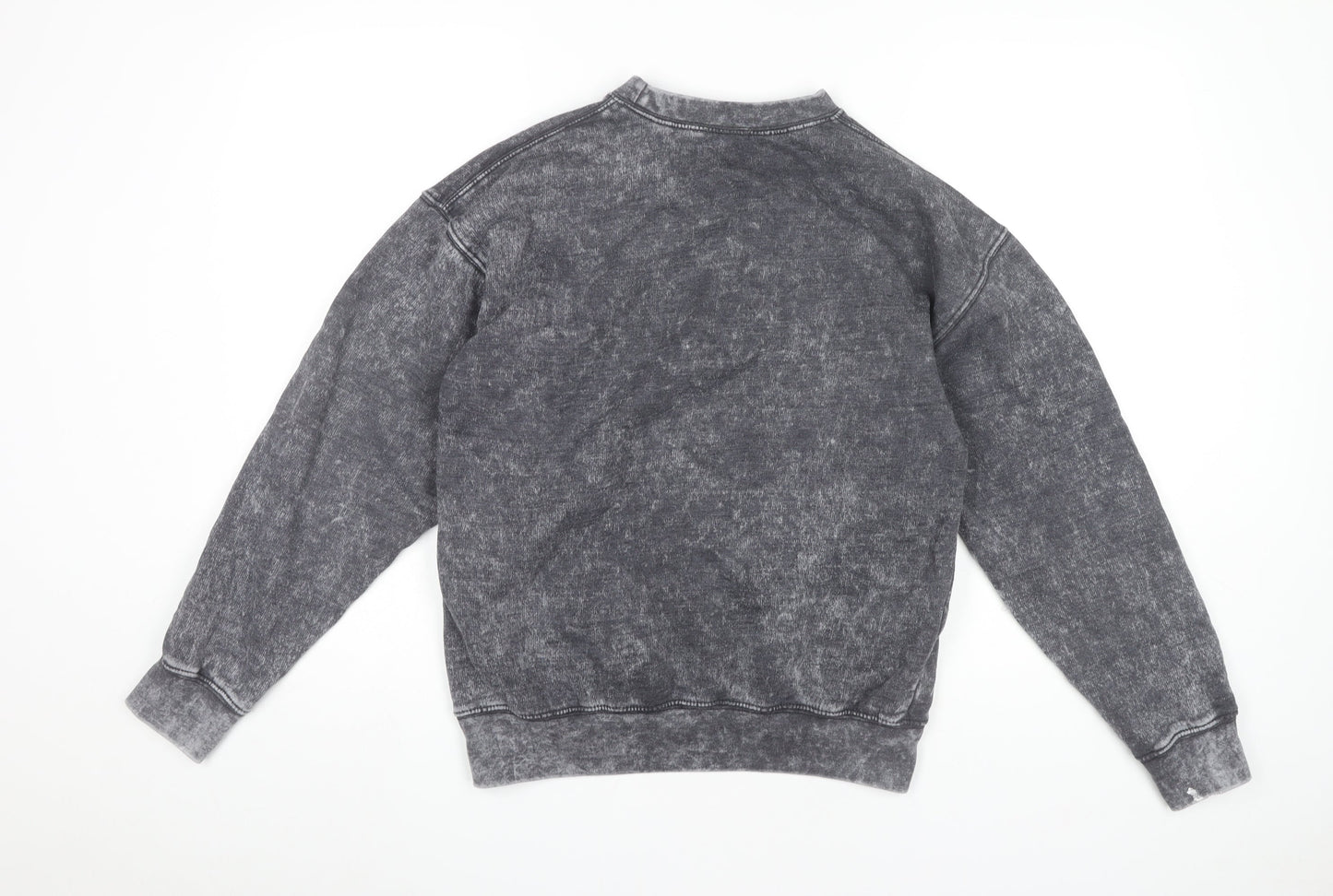 Boohoo Women’s Grey Pullover Sweatshirt XS Crew Neck Long Sleeve
