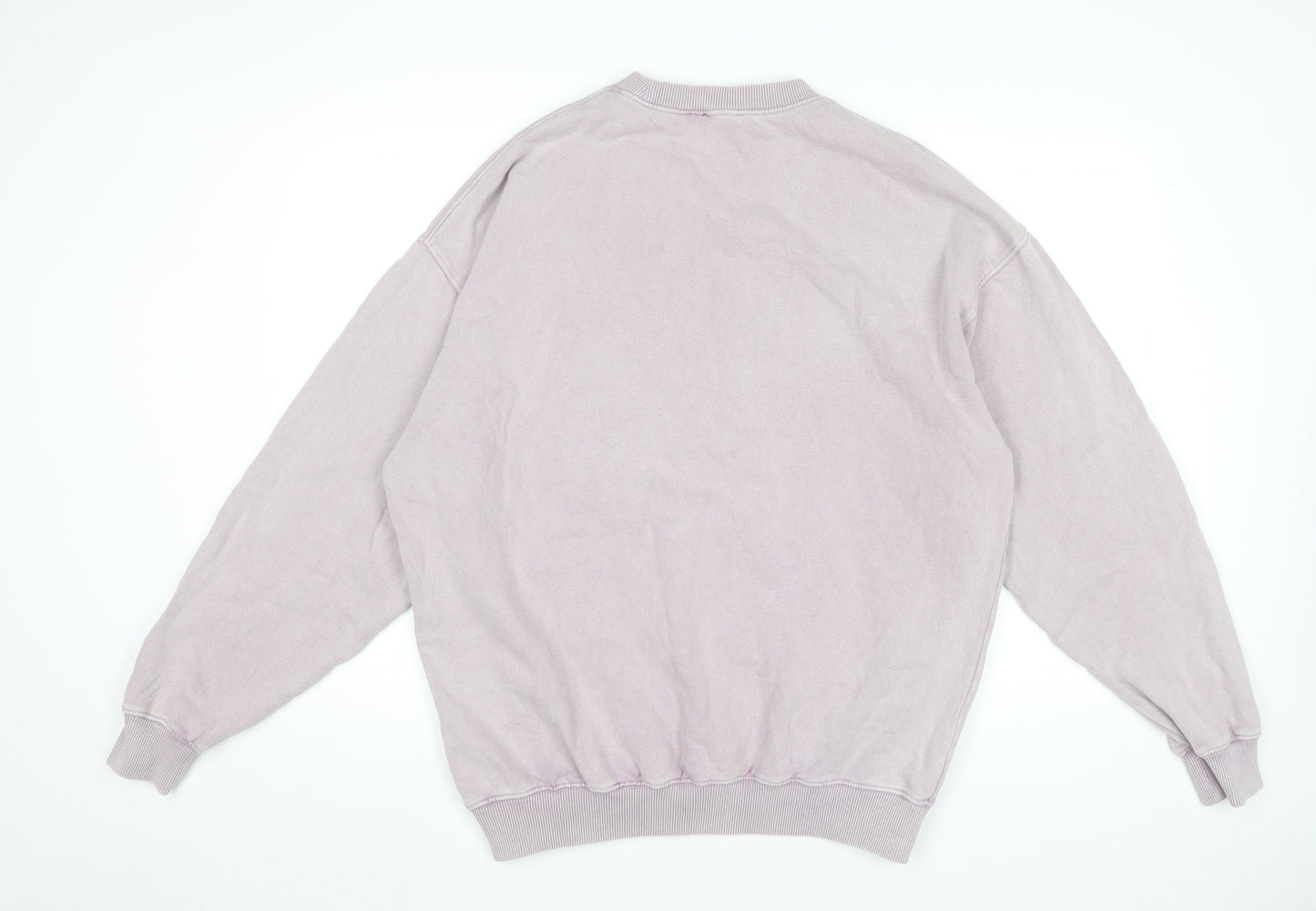 Reclaimed Vintage Men's Purple Medium Pullover Sweatshirt Crew Neck