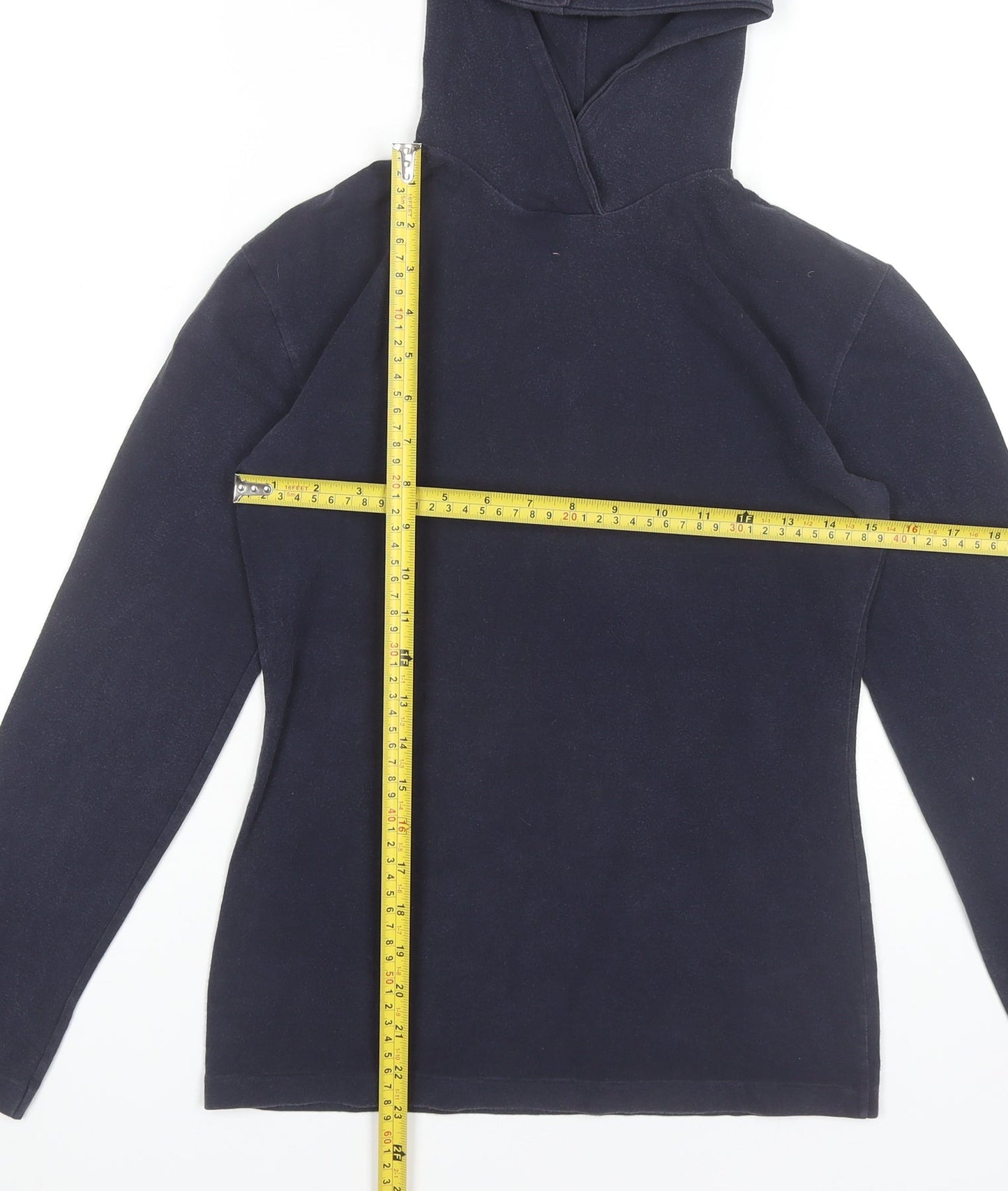 Joseph Women’s Blue Pullover Hoodie Size M Cotton Long Sleeve