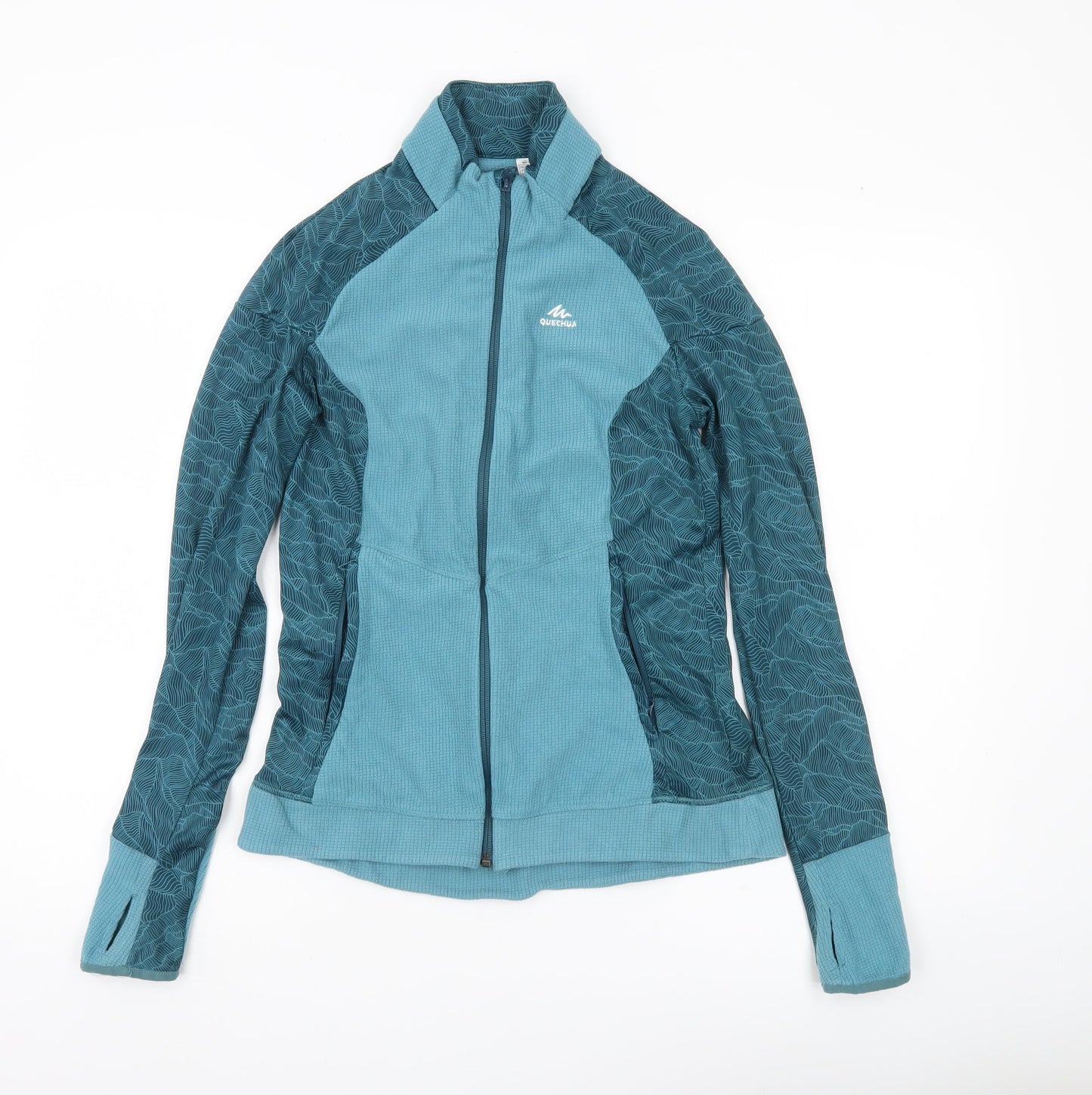 Quechua Womens Blue Lightweight Full Zip Jacket Size S