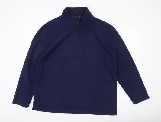 Peter Storm Mens Blue Fleece Pullover Sweatshirt XL Outdoor Hiking