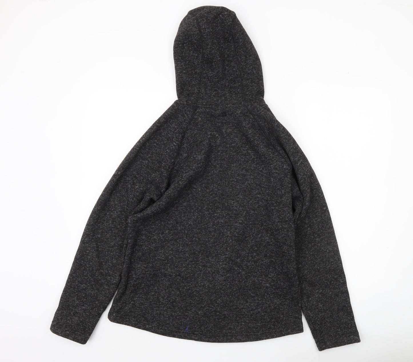 Mountain Warehouse Womens Black Fleece Jacket Hooded Size 14 Regular