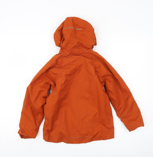 Craghoppers Boys Orange Waterproof Hooded Rain Coat Jacket 7-8 Years