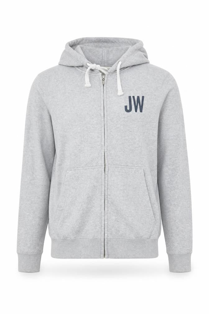 Mens UK XS Regular Jack Wills Grey Full Zip Hoodie