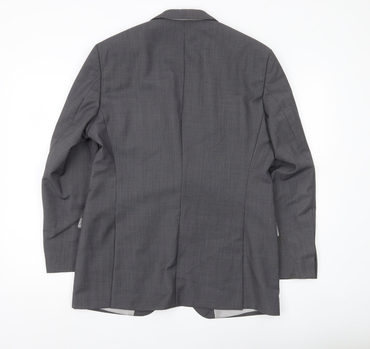 Hugo Boss Men's Grey Slim Fit Wool Mohair 2 Button Suit Jacket 38R