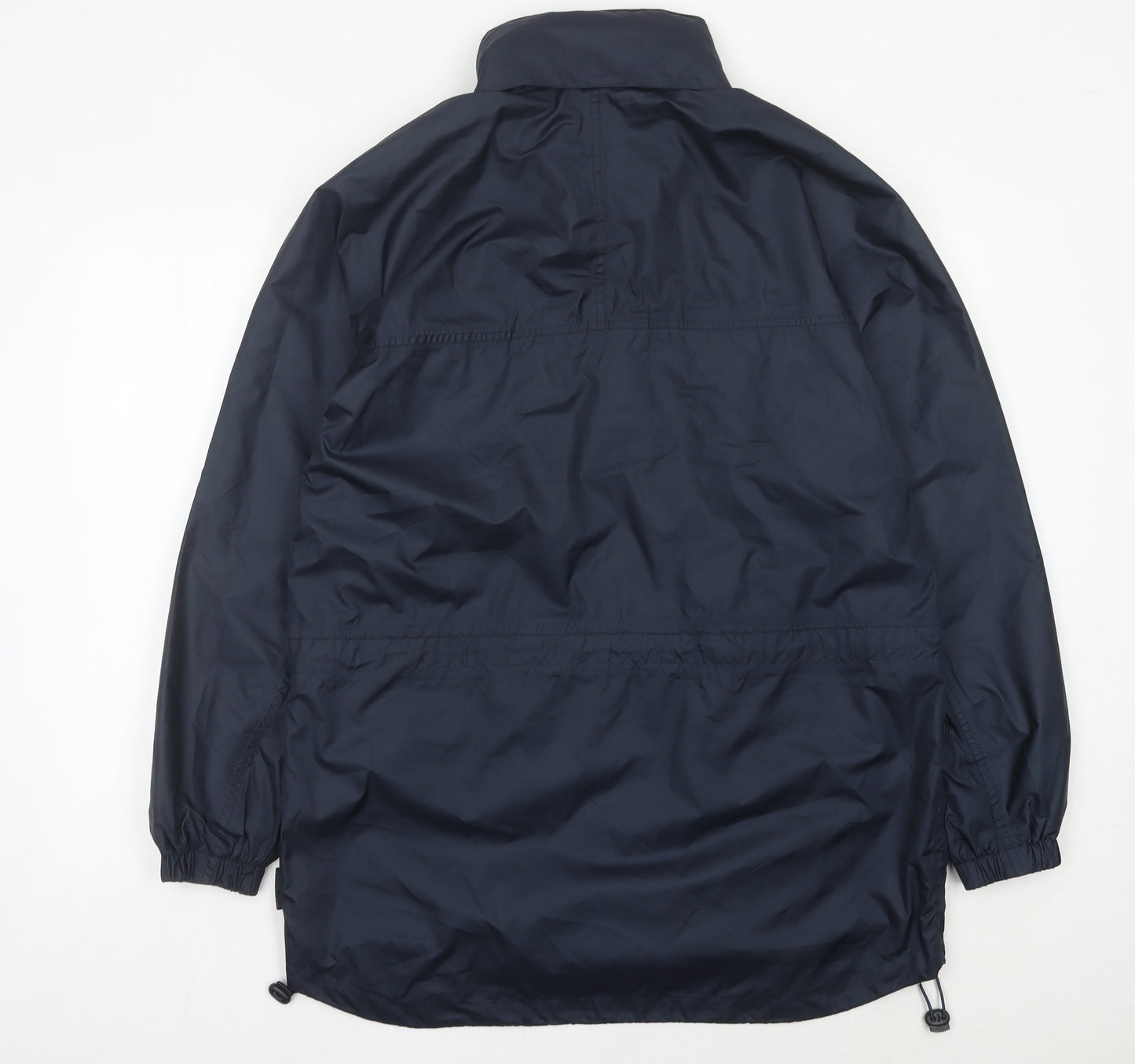Tann Uci Men's Blue Polyester Hooded Parka Jacket Size M