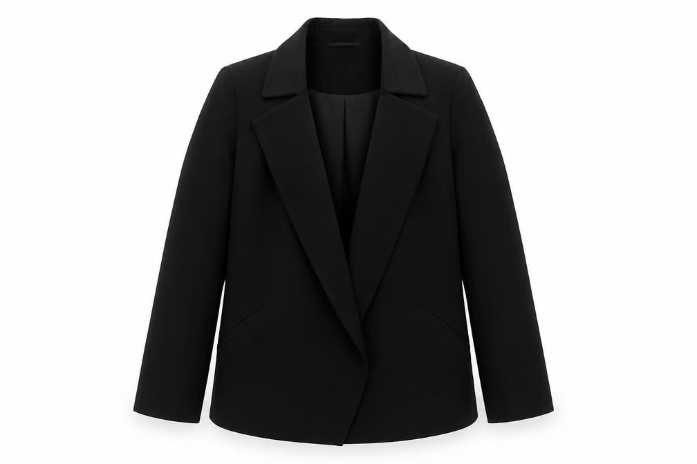 Marks and Spencer Womens Black Size 12 Regular Fit Blazer Jacket