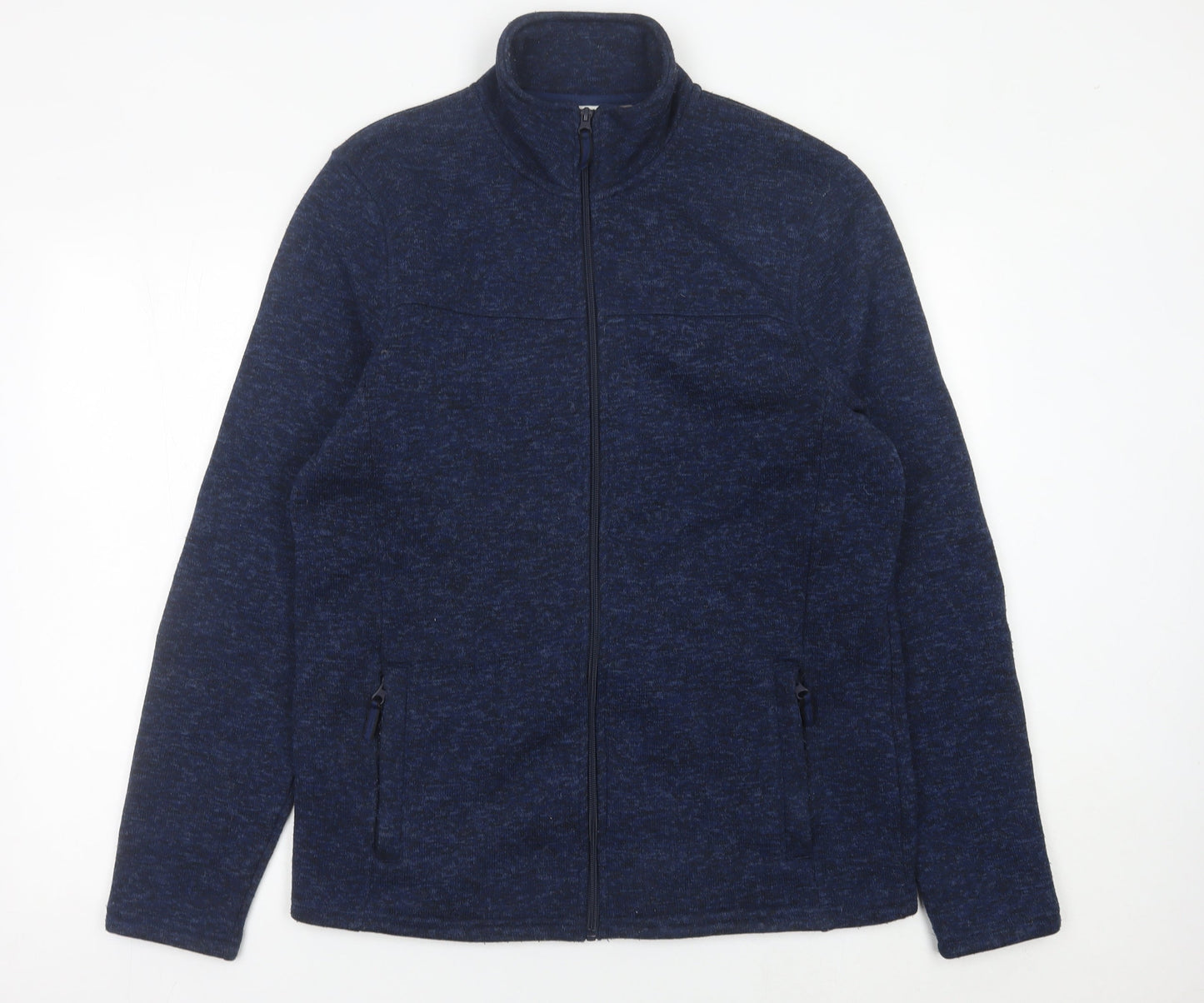 Mountain Warehouse Men’s Blue Fleece Jacket L Full Zip Hiking