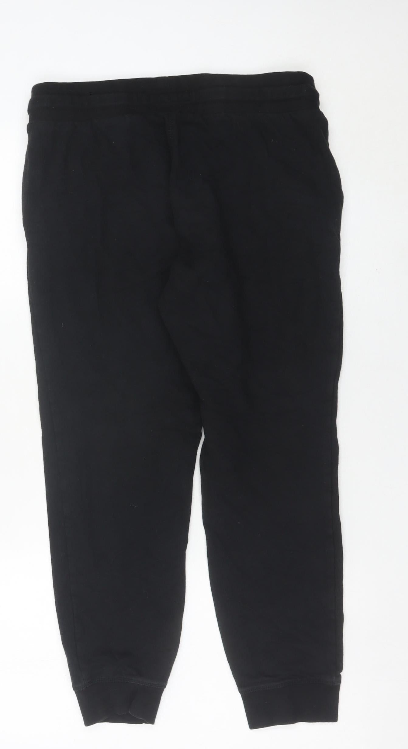Jack Wills Womens Black Jogger Trousers Size 14 Elastic Waist