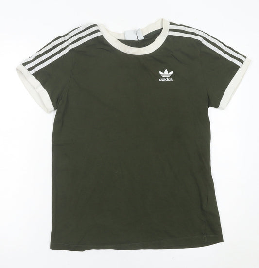 Adidas Men’s XS Green Crew Neck Short Sleeve Sports T-Shirt
