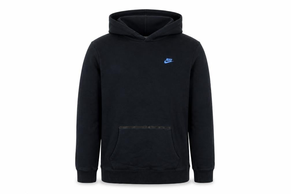 Front view of Nike boys’ black xl pullover hoodie sweatshirt 13-15y regular fit
