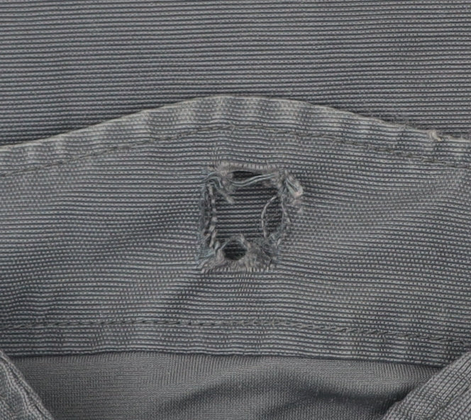 Nike Men’s Grey Jacket S Regular Cotton Nylon 1/4 Zip Casual