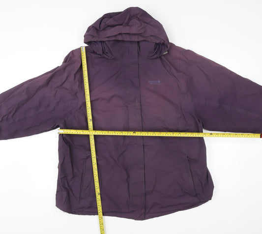 Regatta Women’s Purple Waterproof Hooded Rain Jacket UK 22
