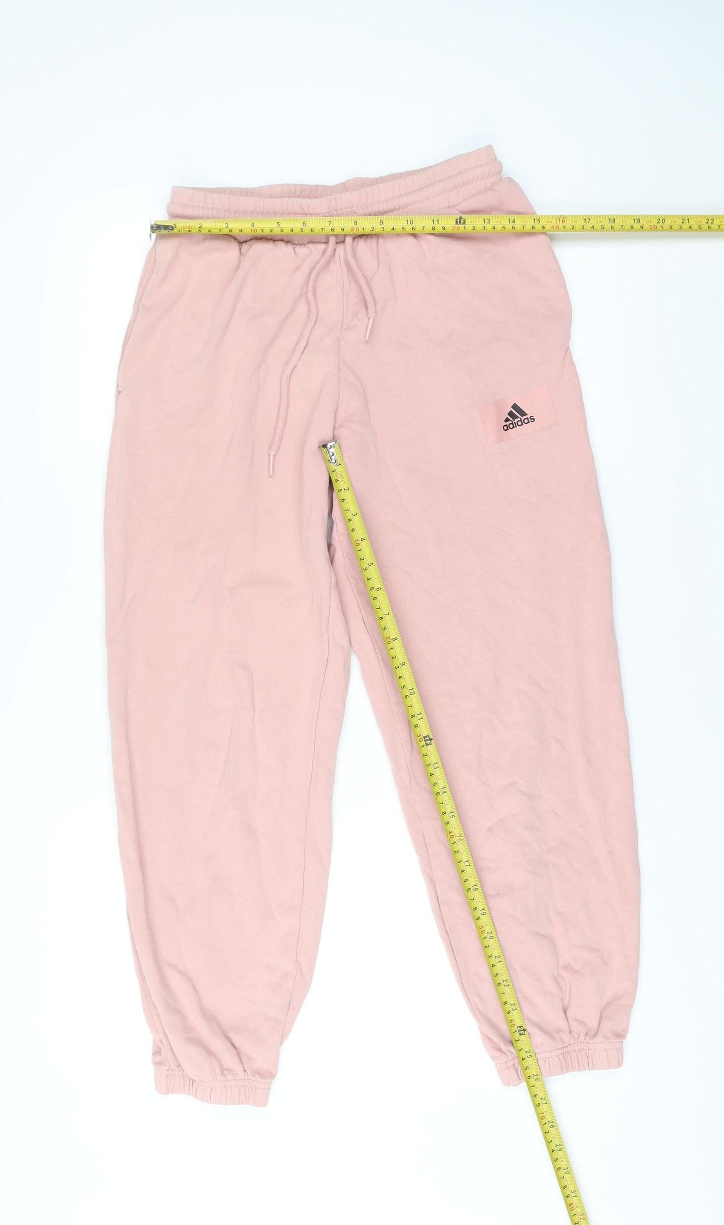 Adidas Women’s Pink Jogger Trousers Size S Cotton Blend