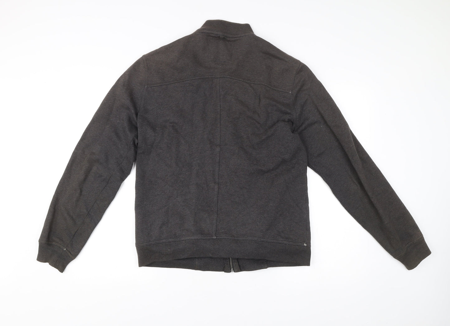 AllSaints Mens Brown Bomber Jacket Size M Cotton Casual Zip