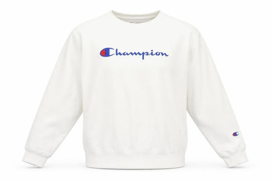 Womens UK L Regular Champion White Pullover Sweatshirt