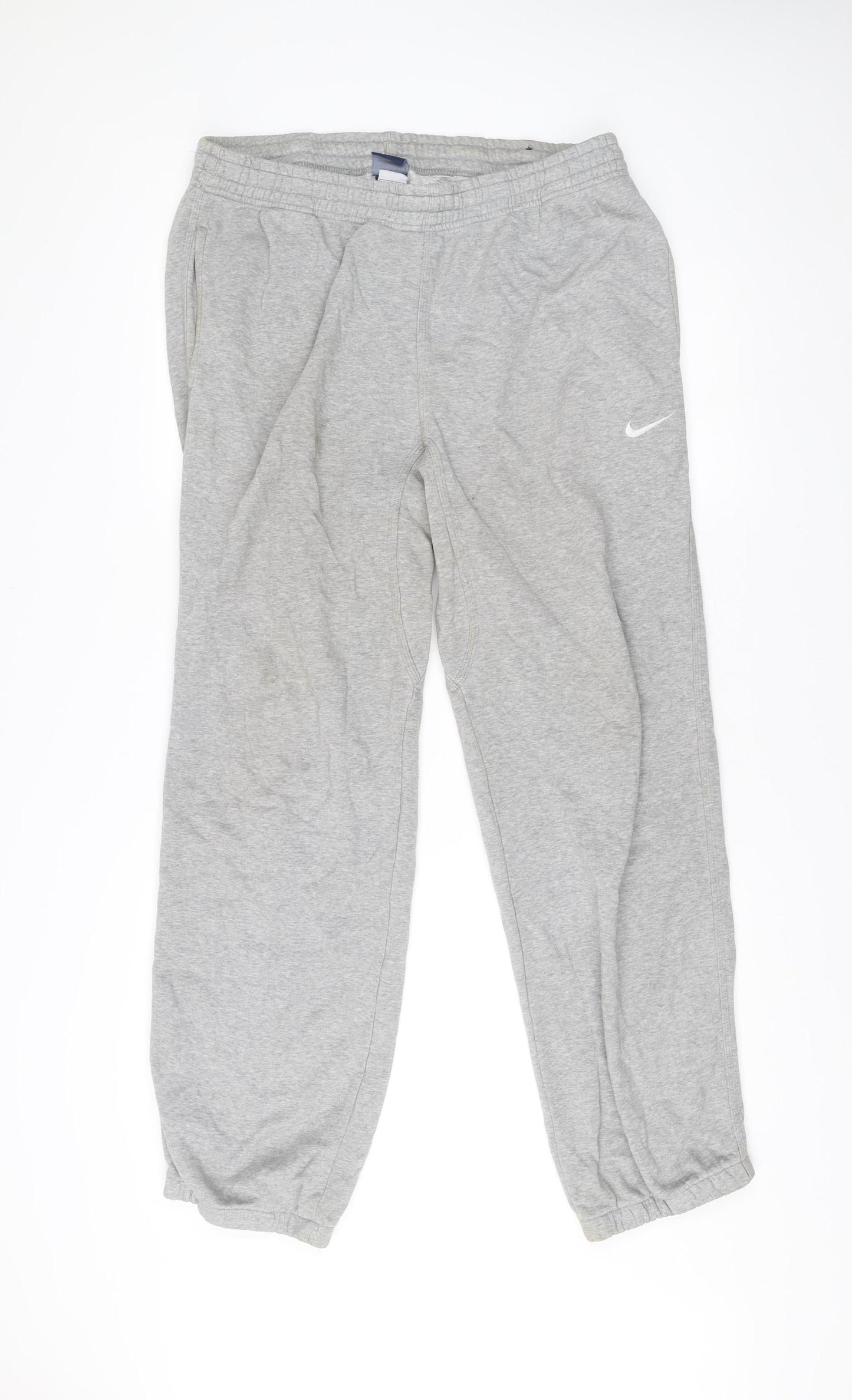 Nike Men’s Grey L Sweatpants Joggers Elastic Waist Pockets