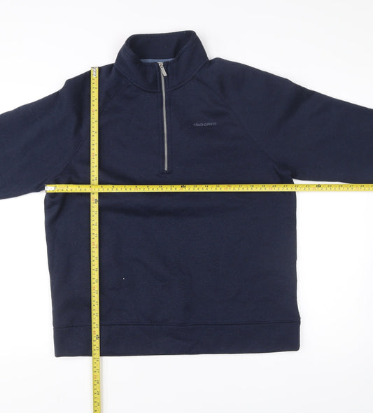 Craghoppers Men's Blue L Pullover Fleece Sweatshirt 1/2 Zip Outdoor