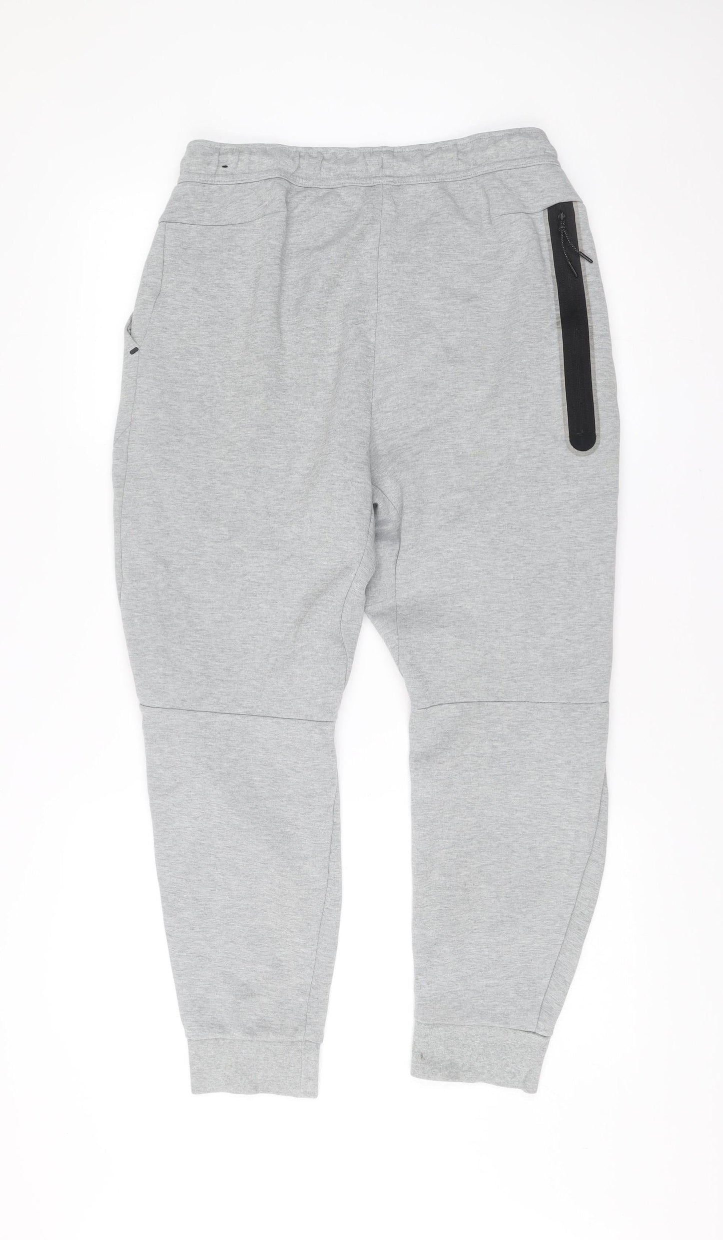 Nike Men's Grey Jogger Sweatpants M Regular Fit Cotton Blend