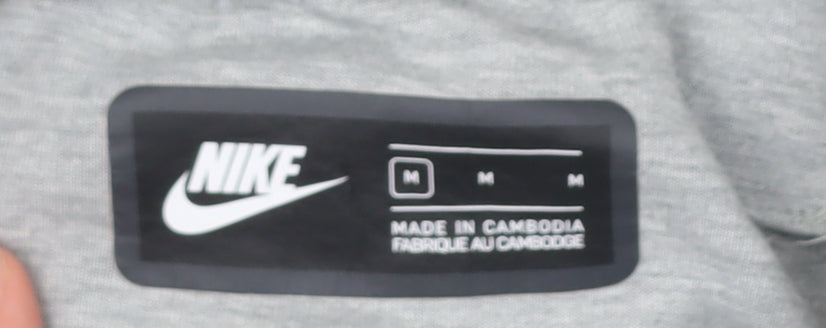 Nike Men's Grey Jogger Sweatpants M Regular Fit Cotton Blend