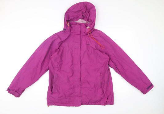Regatta Women’s Purple Waterproof Hooded Rain Jacket Size 16