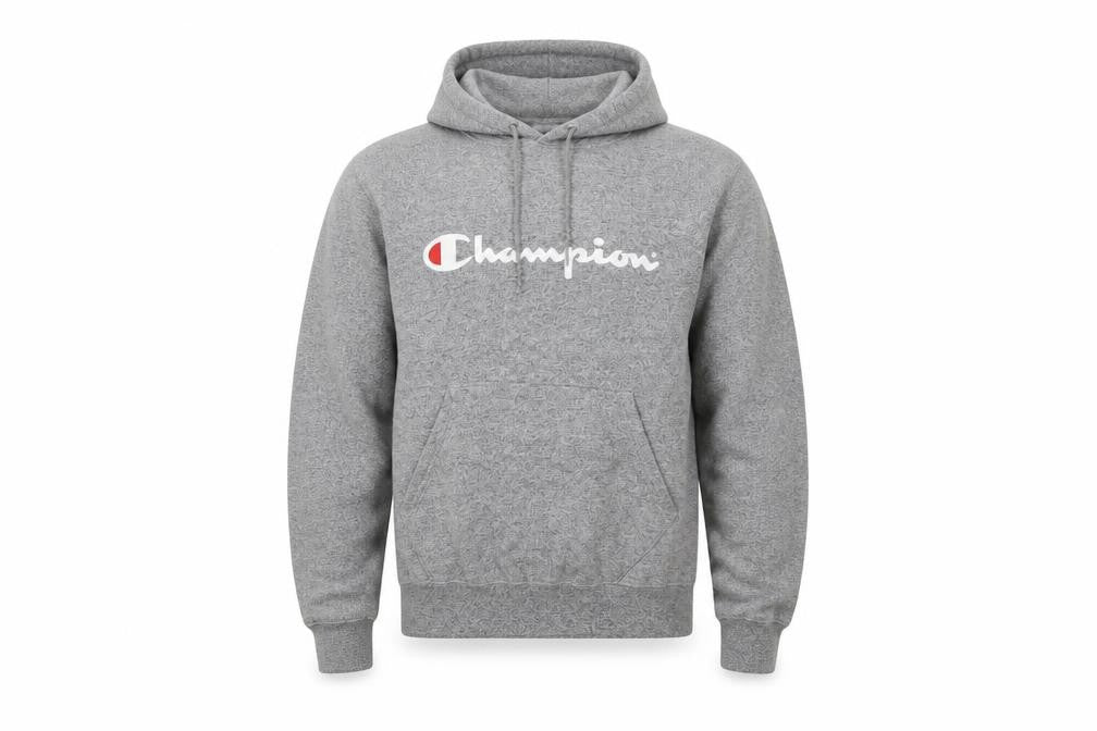 Mens UK S Regular Champion Grey Pullover Hoodie