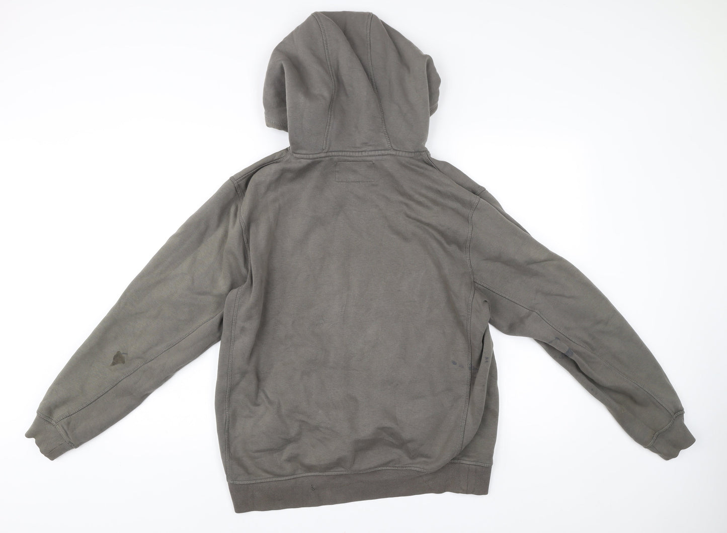 Jack Wills Men’s Grey Pullover Hoodie Size M Logo Print