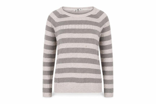 Womens UK 12 Regular FatFace Grey Pullover Tight-Knit