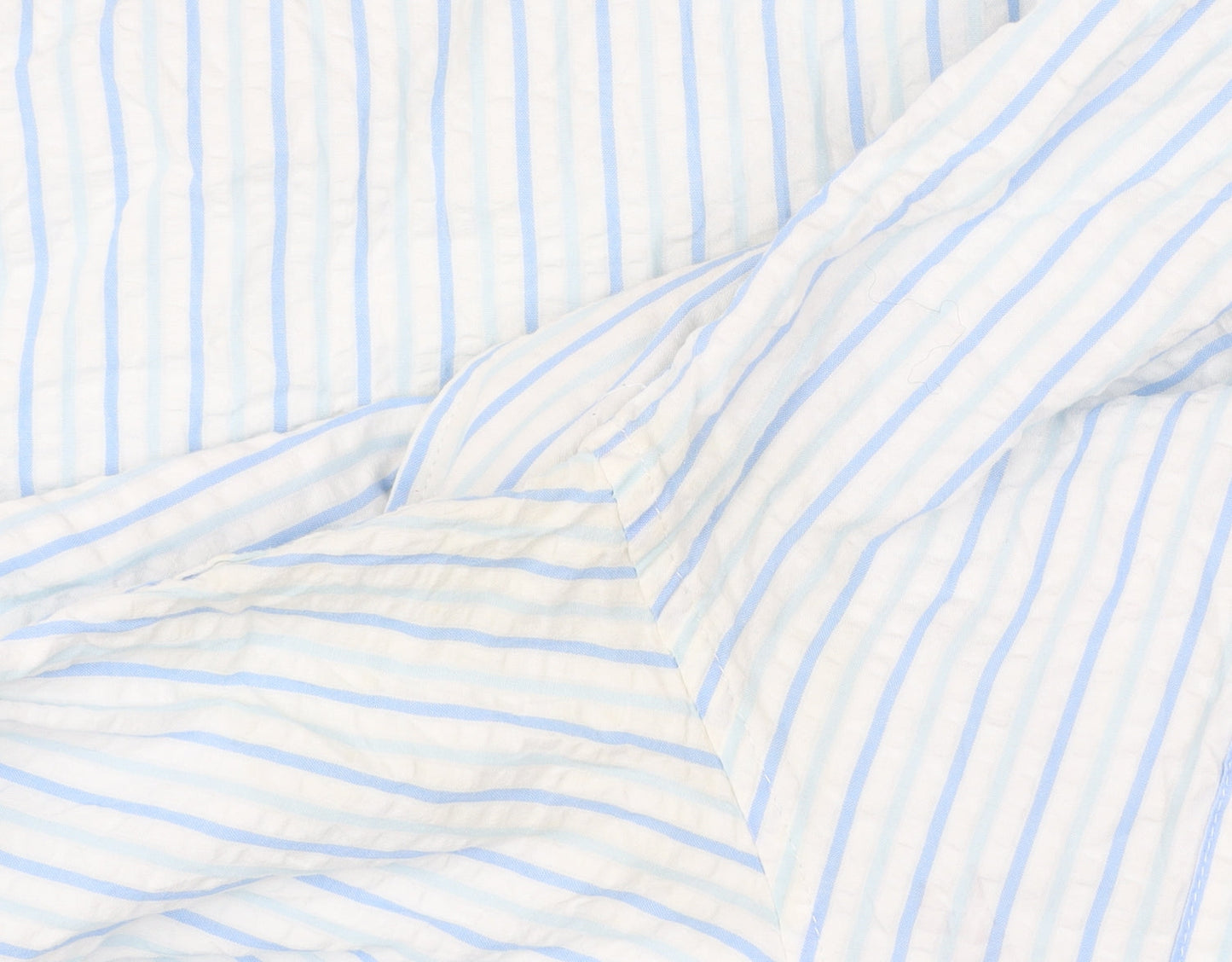 Jack Wills Men's Blue Striped XL Cotton Button-Up Shirt