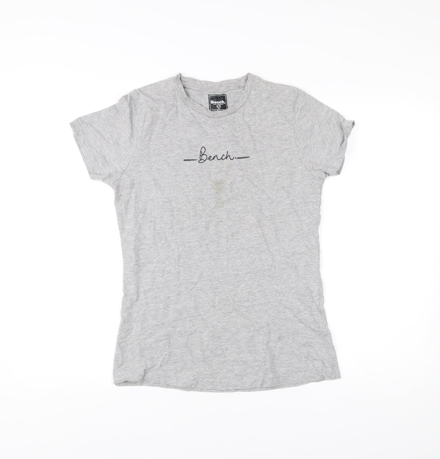 Bench Womens Grey Size 12 Crew Neck Short Sleeve T-Shirt