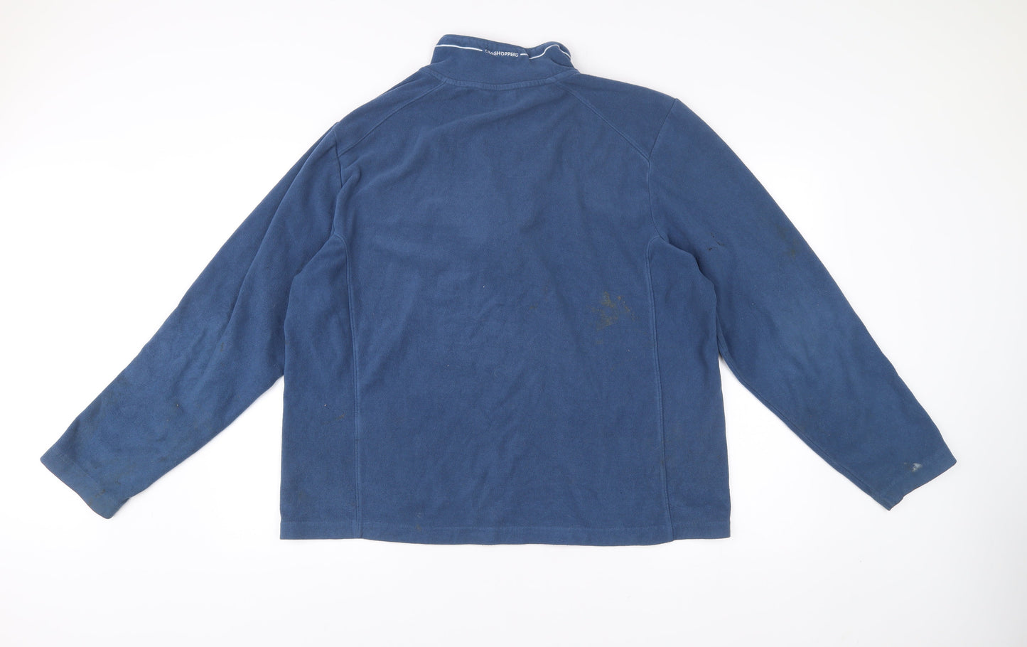 Craghoppers Mens Blue Fleece Sweatshirt 2XL Half Zip Pullover Outdoor