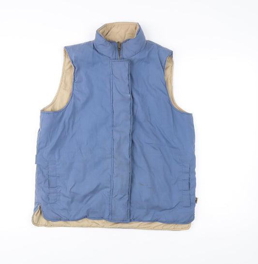Hawkshead Men's Blue Waistcoat Bodywarmer M Polyester Cotton Hiking