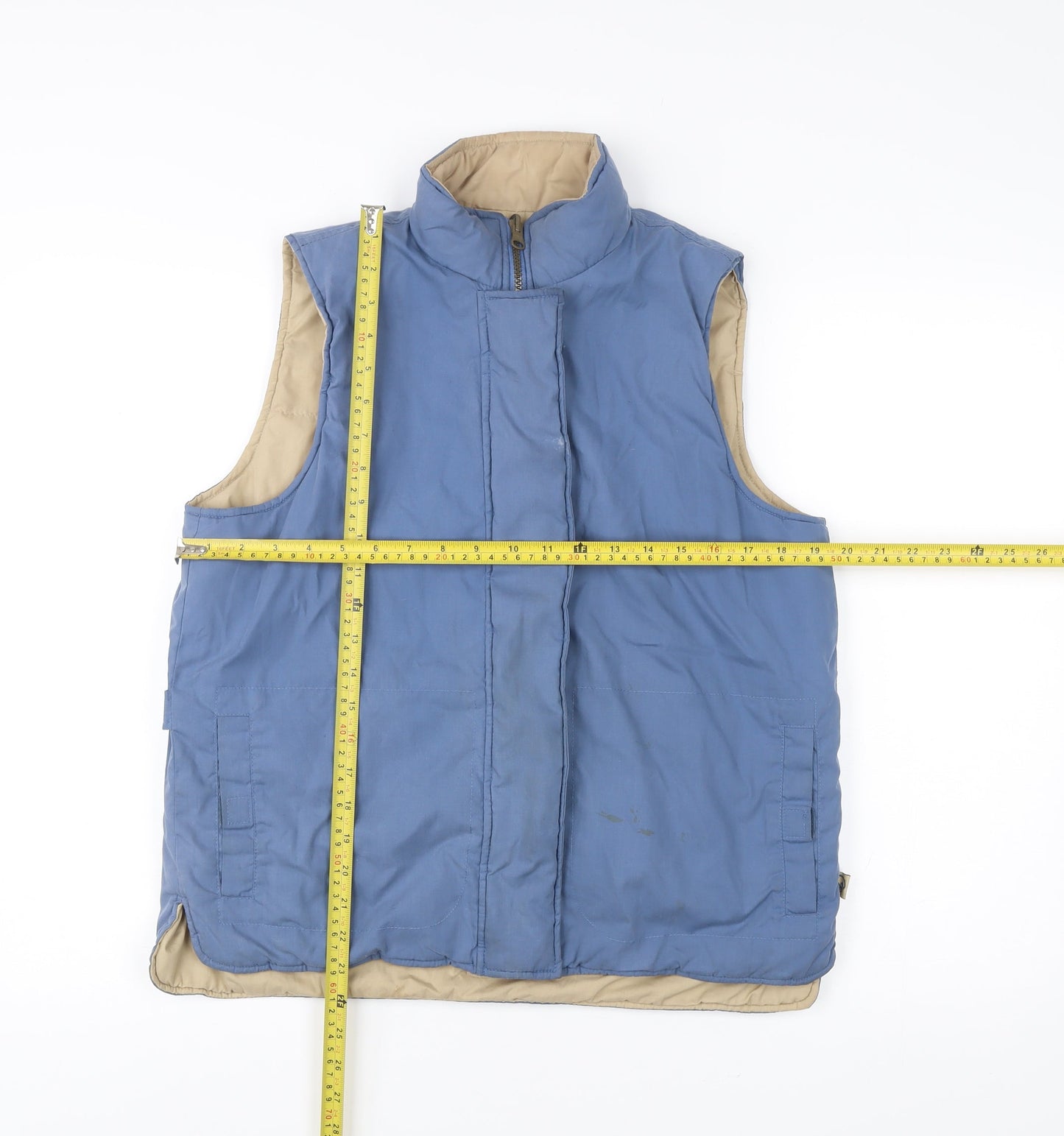 Hawkshead Men's Blue Waistcoat Bodywarmer M Polyester Cotton Hiking