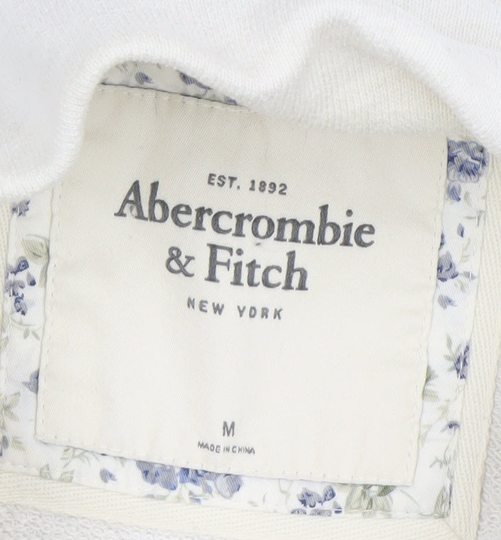 Abercrombie & Fitch Women’s White Cotton Jacket M Casual Buttoned
