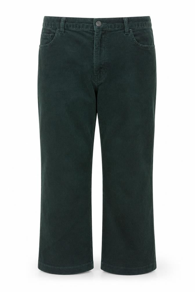 Lands' End Men's Green Corduroy Trousers Size 20W Straight Leg
