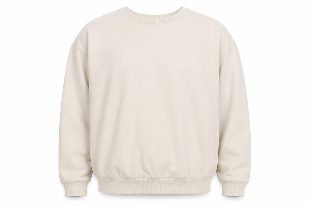 ASOS Men’s Beige Graphic Print Sweatshirt L Pullover Crew Neck